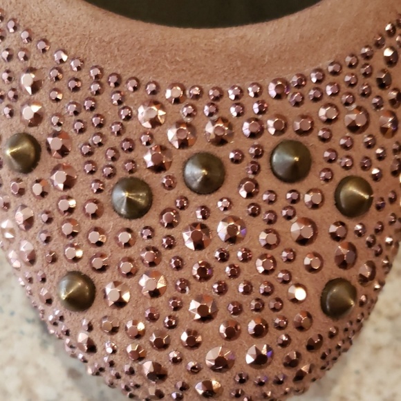 Stuart weitzman studded tan flats - Picture 2 of 8